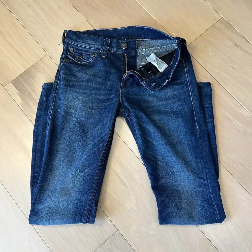 True Religion Geno Relaxed Slim Flap Pocket Denim Blue Jean Men’s 30
